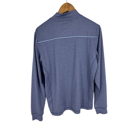 Johnnie-O Flex Prep-Formance 1/4 Zip Blue Long Sleeve Pullover Size S - Picture 3 of 7